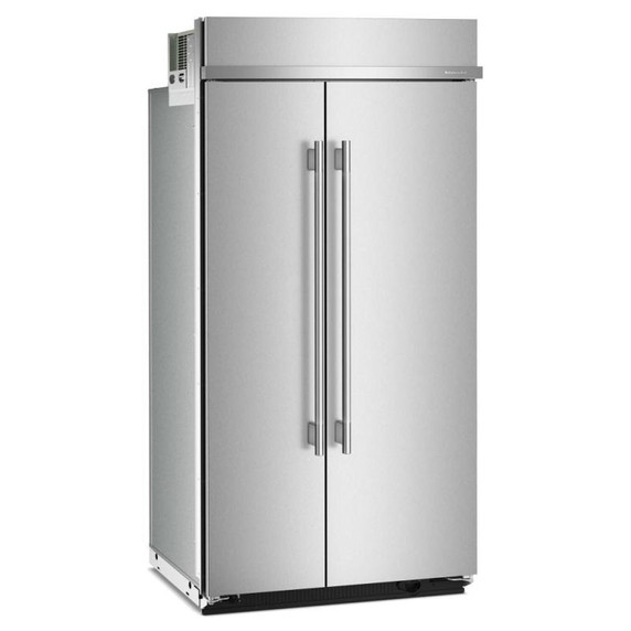 Kitchenaid® Réfrigérateur côte à côte encastré avec intérieur platine - 42 po - 25.5 pi cu KBSN742SPS