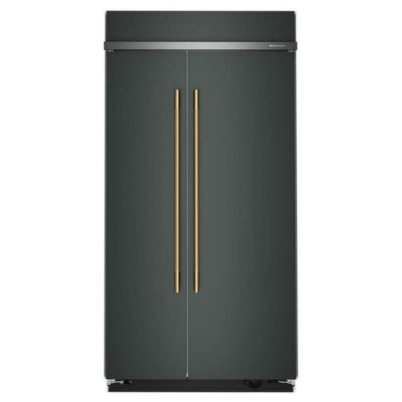 Kitchenaid® Réfrigérateur côte à côte encastré avec intérieur platine - 42 po - 25.5 pi cu KBSN742SJP