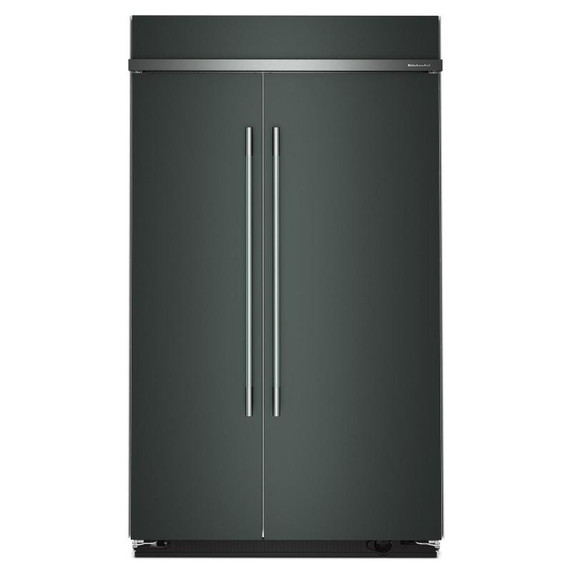 Kitchenaid® Réfrigérateur côte à côte encastré avec intérieur platine - 48 po - 30 pi cu KBSN748SJP