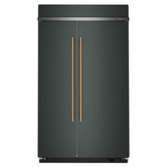 Kitchenaid® Réfrigérateur côte à côte encastré avec intérieur platine - 48 po - 30 pi cu KBSN748SJP