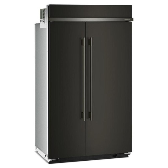 Kitchenaid® Réfrigérateur côte à côte encastré avec intérieur platine - 48 po - 30 pi cu KBSN748SBE