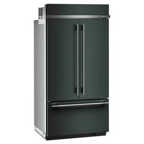 Kitchenaid® Réfrigérateur à portes françaises et congélateur inférieur avec intérieur platine - 42 po - 24.2 pi cu KBFN542SJP