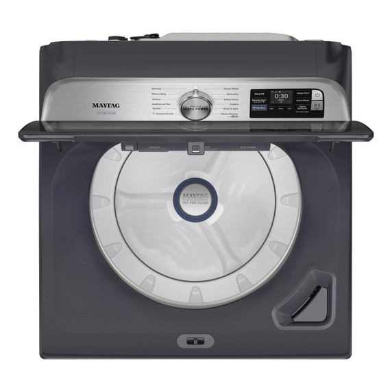 Maytag® Laveuse à chargement vertical Animal Pet Pro avec agitateur, option Extra Power et cycle d’assainissement avec Oxi - 6 pi cu MTW7205RF