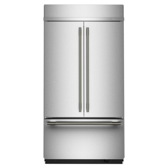 Kitchenaid® Réfrigérateur à portes françaises et congélateur inférieur avec intérieur platine - 42 po - 24.2 pi cu KBFN542SPS