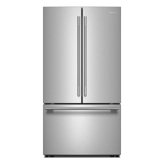 Kitchenaid® Réfrigérateur à portes françaises avec distributeur d’eau et de glaçons intérieur - 31 pi cu KRFF336SPS