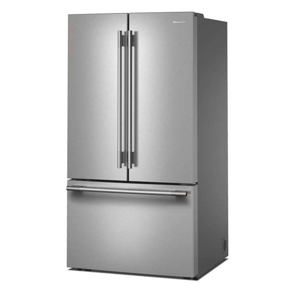 Kitchenaid® Réfrigérateur à portes françaises avec distributeur d’eau et de glaçons intérieur - 31 pi cu KRFF336SPS