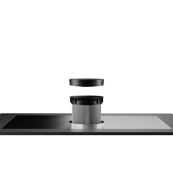 Kitchenaid® Table de cuisson à induction avec évacuation descendante et très grande zone de liaison Even-Heat™ - 36 po KCID936SBL