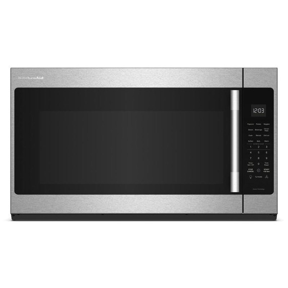 Four à micro-ondes à hotte intégrée KitchenAid® avec poignée - 2.1 pi cu YKMMS330SPS