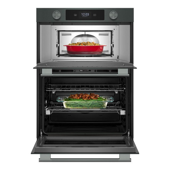 Kitchenaid® Four mural combiné électrique intelligent de 30 pouces avec modes de cuisson assistée -Genévrier KOEC730SJP
