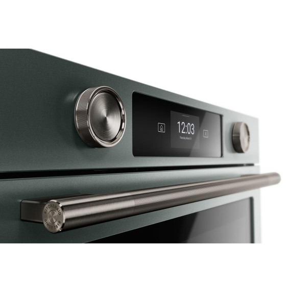 Kitchenaid® Four mural simple électrique intelligent de 30 pouces avec modes de cuisson assistée -Genévrier KOES730SJP