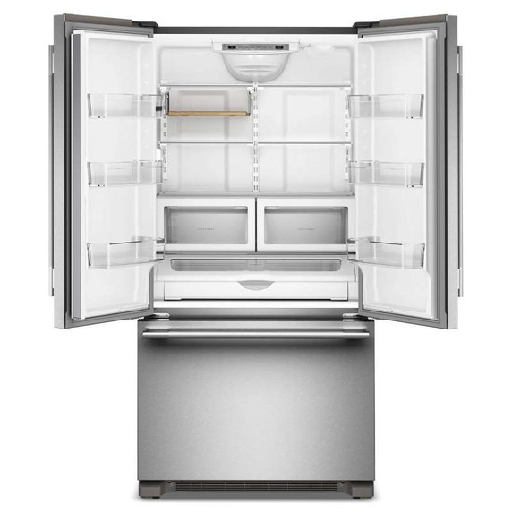 Kitchenaid® Réfrigérateur à portes françaises, profondeur de comptoir et distributeur intérieur de 22 pi cu - 36 po KRFC136TPS
