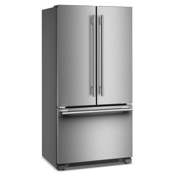 Kitchenaid® Réfrigérateur à portes françaises, profondeur de comptoir et distributeur intérieur de 22 pi cu - 36 po KRFC136TPS