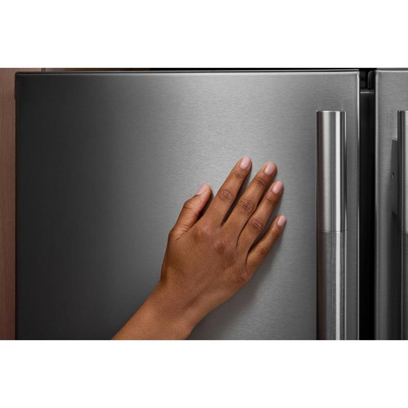 Kitchenaid® Réfrigérateur à portes françaises et profondeur standard avec distributeur d'eau intérieur , fini PrintShield™ - 30 po - 20 pi cu KRFF330SPS