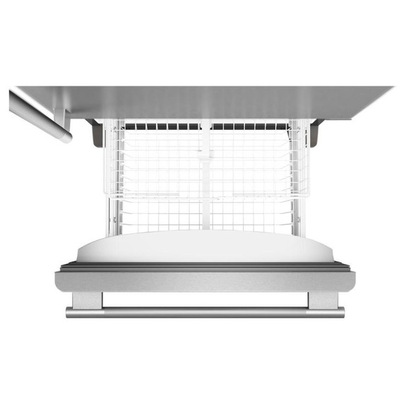 Kitchenaid® Réfrigérateur à congélateur inférieur et profondeur standard avec porte à charnière à droite de 19 pi cu - 30 po KRBR130SPS