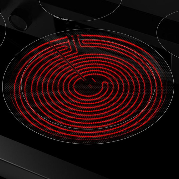 Kitchenaid® Cuisinière électrique coulissante intelligente avec modes de cuisson à convection - 5,3 pi cu YKFES330TPS