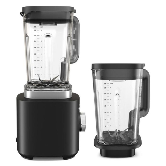 Mélangeur Pure Puissance KitchenAid® avec un pichet en plastique de 68 oz et un pichet en verre de 62 oz KSB2076BM