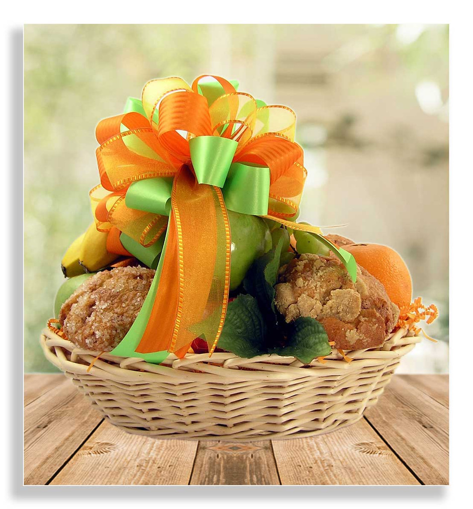 Fresh fruit and muffins Basket