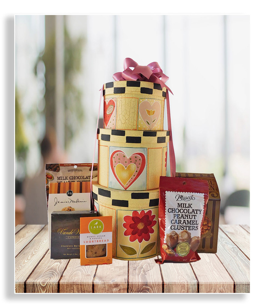 Surprise your Sweetheart with this darling tower filled with sweet love! 