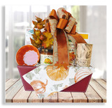 This lovely fall themed basket is a perfect seasonal gift for any occasion.