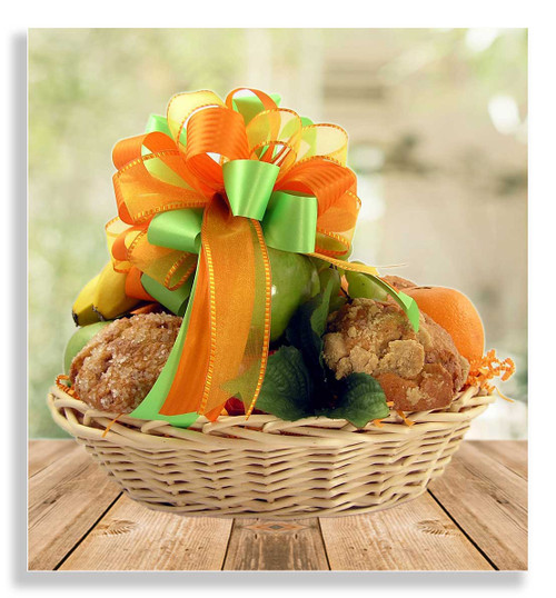 Fresh fruit and muffins Basket San Diego Gift Baskets