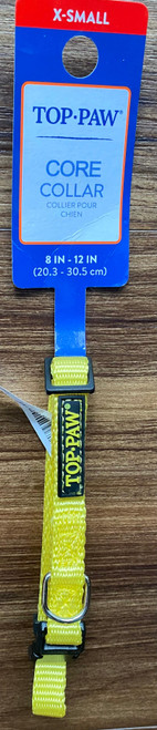 Top Paw Core Yellow Dog Collar Xsmall Top Paw Core Yellow Dog Collar Xsmall