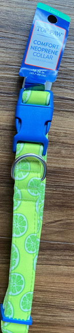Top Paw Comfort Neoprene Lime Large Dog Collar Top Paw Comfort Neoprene Lime Large Dog Collar