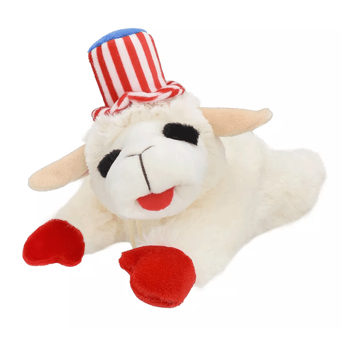 Multipet Lamb Chop with uncle sam hat