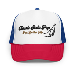 Classic Soda Pop, Pop Another Top Foam trucker hat Classic Soda Pop, Pop Another Top Foam trucker hat