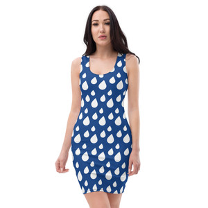 Blue Rain Drops Bodycon dress Blue Rain Drops Bodycon dress
