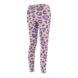 Vibrant Leopard Print Leggings for Women - Casual & Stylish Activewear Vibrant Leopard Print Leggings for Women - Casual & Stylish Activewear
