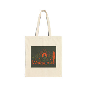 Western Desert Cotton Canvas Tote Bag - Eco-Friendly & Stylish for Everyday Use Western Desert Cotton Canvas Tote Bag - Eco-Friendly & Stylish for Everyday Use