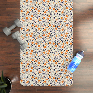 Tropical Floral Rubber Yoga Mat - Eco-Friendly Non-Slip Exercise Mat for Home & Gym Tropical Floral Rubber Yoga Mat - Eco-Friendly Non-Slip Exercise Mat for Home & Gym