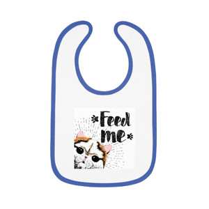 Cute Cat Bib with 'Feed Me' Design - Perfect Baby Gift Cute Cat Bib with 'Feed Me' Design - Perfect Baby Gift