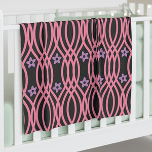 Modern Floral Baby Swaddle Blanket - Soft & Stylish Nursery Essential Modern Floral Baby Swaddle Blanket - Soft & Stylish Nursery Essential