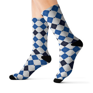 Stylish Argyle Pattern Sublimation Socks - Perfect for Casual or Formal Wear Stylish Argyle Pattern Sublimation Socks - Perfect for Casual or Formal Wear