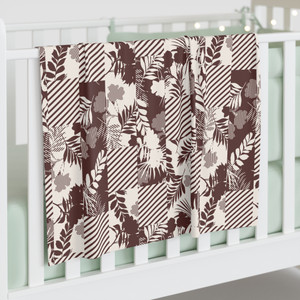 Botanical Pattern Baby Swaddle Blanket - Cozy & Stylish for Newborns Botanical Pattern Baby Swaddle Blanket - Cozy & Stylish for Newborns