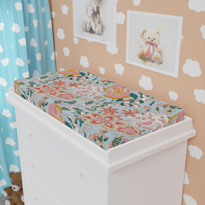 Floral Baby Changing Pad Cover - Soft and Stylish Nursery Essential Floral Baby Changing Pad Cover - Soft and Stylish Nursery Essential