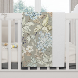 Floral Soft Fleece Baby Blanket - Cozy Nursery Decor Floral Soft Fleece Baby Blanket - Cozy Nursery Decor