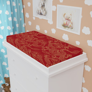 Dragon Print Baby Changing Pad Cover - Stylish and Comfortable for Nursery Dragon Print Baby Changing Pad Cover - Stylish and Comfortable for Nursery