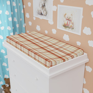 Cozy Plaid Baby Changing Pad Cover Cozy Plaid Baby Changing Pad Cover