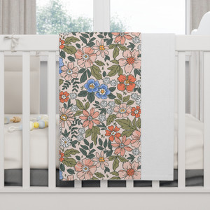 Cozy Floral Baby Blanket - Soft Fleece Floral Design Cozy Floral Baby Blanket - Soft Fleece Floral Design