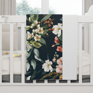 Floral Soft Fleece Baby Blanket – Cozy Nursery Essential for Gift Giving Floral Soft Fleece Baby Blanket – Cozy Nursery Essential for Gift Giving