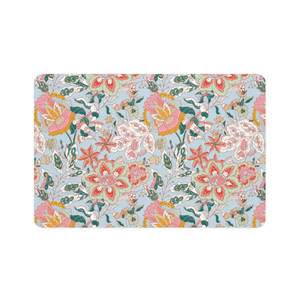 Floral Pet Food Mat - Stylish & Functional Dog Feeding Mat 12x18 Floral Pet Food Mat - Stylish & Functional Dog Feeding Mat 12x18