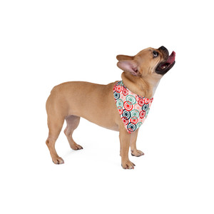 Colorful Pet Bandana with Modern Circle Pattern - Perfect for Dogs & Cats Colorful Pet Bandana with Modern Circle Pattern - Perfect for Dogs & Cats