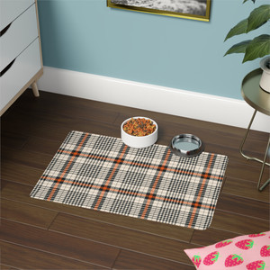 Stylish Plaid Pet Food Mat - 12x18 Non-Slip Feeding Mat for Dogs and Cats Stylish Plaid Pet Food Mat - 12x18 Non-Slip Feeding Mat for Dogs and Cats