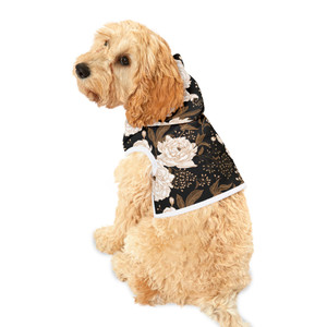 Chic Floral Pattern Pet Hoodie - Stylish Dog Apparel for Fashionable Pups Chic Floral Pattern Pet Hoodie - Stylish Dog Apparel for Fashionable Pups