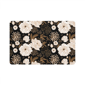 Floral Pet Food Mat - Elegant Dog & Cat Feeding Station (12x18) Floral Pet Food Mat - Elegant Dog & Cat Feeding Station (12x18)