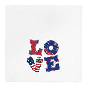 Patriotic Love Tea Towel - Fun Fourth of July Kitchen Décor Patriotic Love Tea Towel - Fun Fourth of July Kitchen Décor