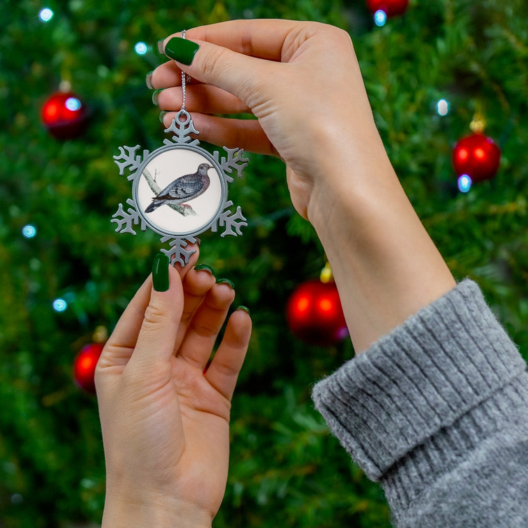 mouning-dove-pewter-snowflake-ornament