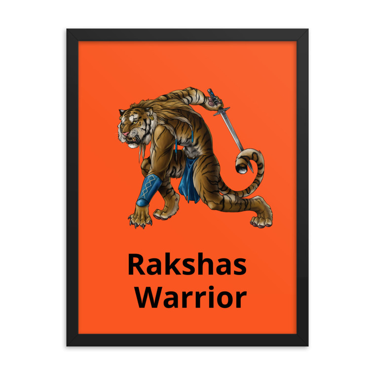 Rakshas Warrior Framed poster